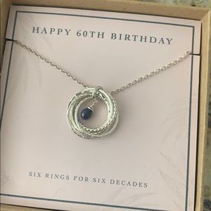 NWT 60th birthday necklace Honey Willow